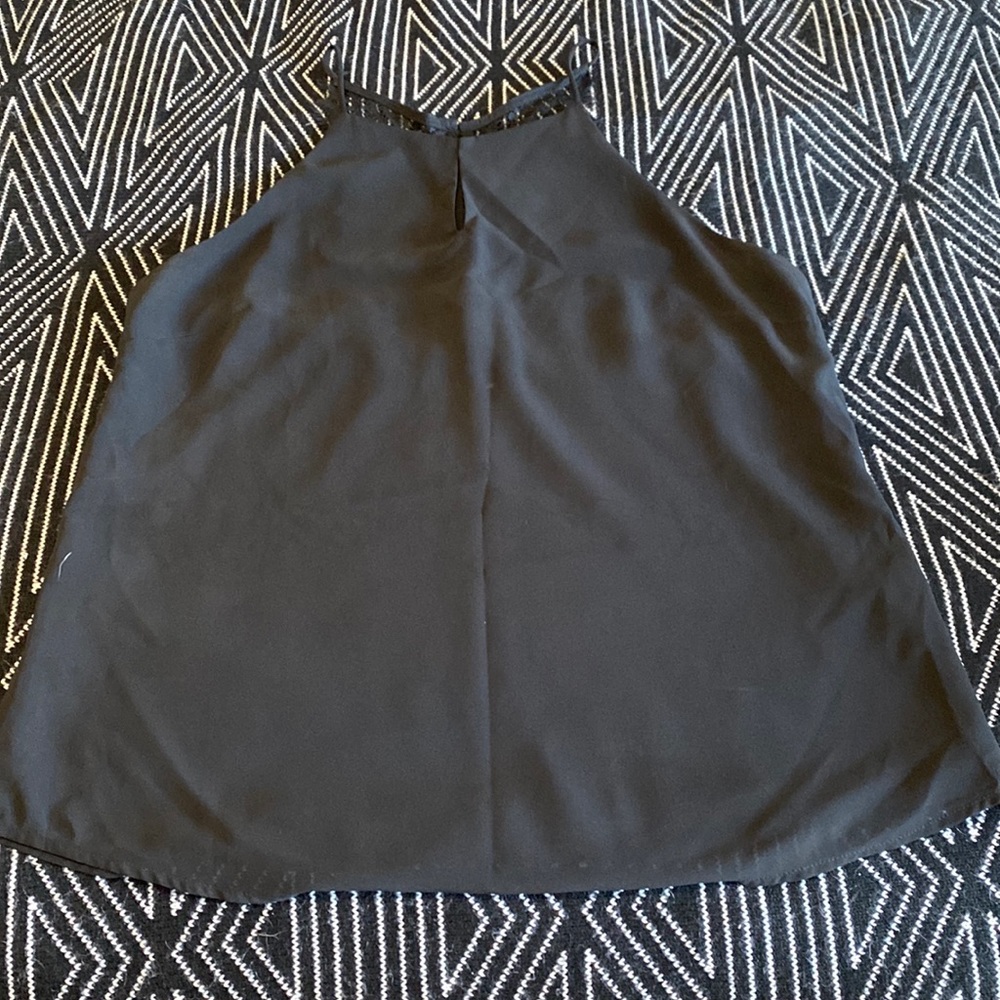 Blank Tank Top with Lace Back Detail - Picture 1 of 9